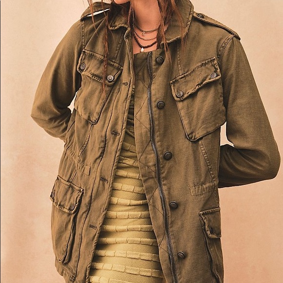 Free People Not Your Brothers Surplus Jacket - Picture 2 of 2